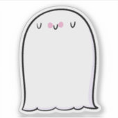 Ghost Schattige Halloween Art Herfst Herfst Seizoe Sticker (Voorkant)