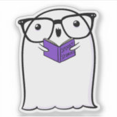 Ghost Schattige Halloween Art Herfst Herfst Seizoe Sticker (Voorkant)