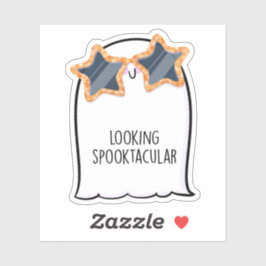 Ghost Schattige Halloween Art Herfst Herfst Seizoe Sticker
