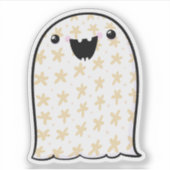 Ghost Schattige Halloween Art Herfst Herfst Seizoe Sticker (Voorkant)