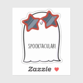 Ghost Schattige Halloween Art Herfst Herfst Seizoe Sticker