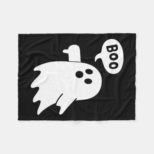 Ghost Screaming Book Afkeuring Ghost Hallowe Fleece Deken (Voorkant (Horizontaal))