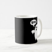 Ghost Screaming Book Afkeuring Ghost Hallowe Koffiemok (Voorkant rechts)