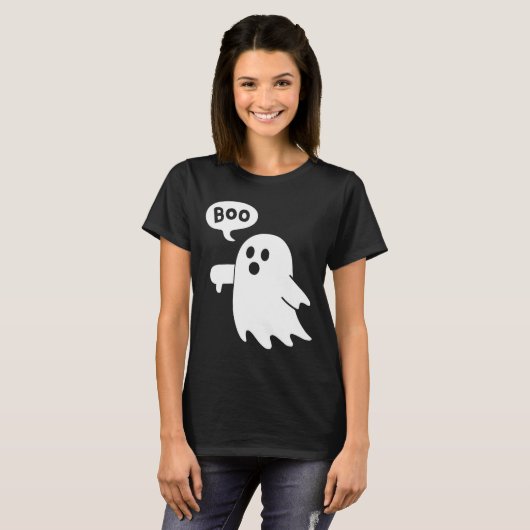 Ghost Screaming Book Afkeuring Ghost Hallowe T-shirt (Voorkant volledig)