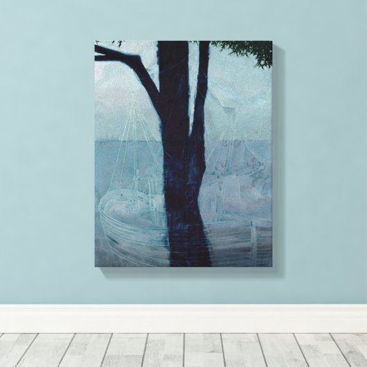 Ghost Ship 6 Canvas Afdruk (Insitu (Houten vloer))