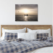 Ghost Ship at Sunset Canvas Afdruk (Insitu (Slaapkamer))