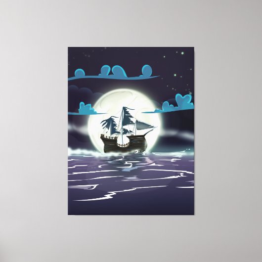 Ghost Ship Canvas Afdruk (Voorkant)