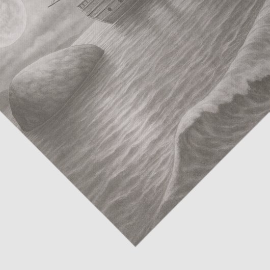 Ghost Ship – Nautical Pirate Tissuepapier (Detail)