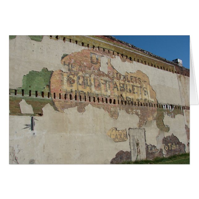 Ghost Sign in Brighton, Iowa (Voorkant Horizontaal)