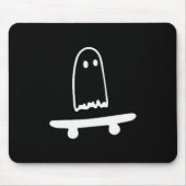 Ghost Skateboard Lazy Halloween Costume Funny Skat Muismat (Voorkant)