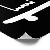 Ghost Skateboard Lazy Halloween Costume Funny Skat Poster (Hoek)