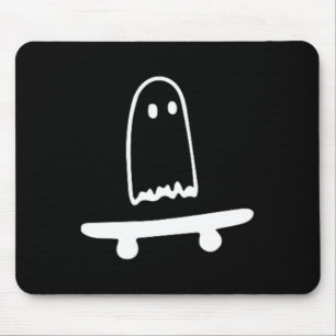 Ghost Skateboard Lazy Halloween Kostuum Leuk Skate Muismat