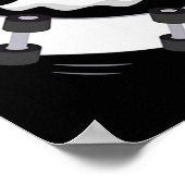 Ghost Skateboard Lazy Halloween Kostuum Leuk Skate Poster (Hoek)
