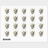 Ghost Skateboarder Vierkante Sticker (Vel)
