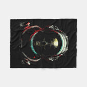 Ghost Skeleton - Spooky Skull Halloween Kostuum Fleece Deken (Voorkant (Horizontaal))