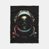 Ghost Skeleton - Spooky Skull Halloween Kostuum Fleece Deken (Voorkant)