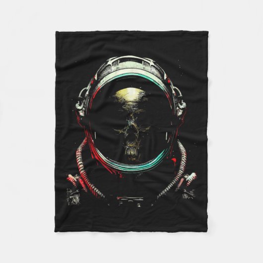 Ghost Skeleton - Spooky Skull Halloween Kostuum Fleece Deken (Voorkant)