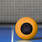 Ghost Skull gele gloed 1 ster ping pong bal Pingpongbal (Net)
