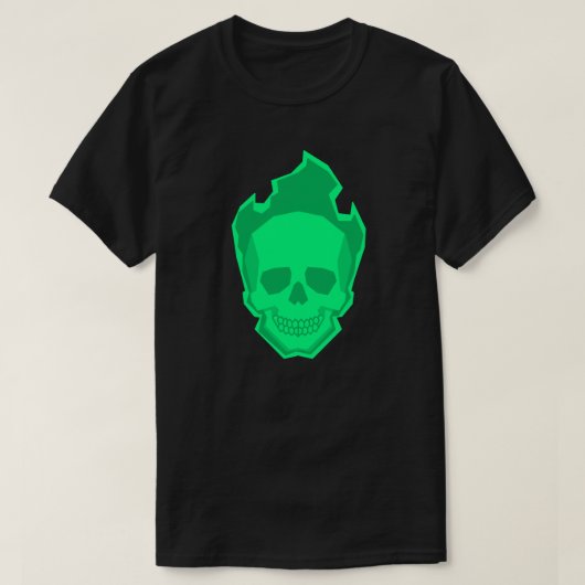 Ghost Skull Graphic T-Shirt – Halloween Neon Skull (Design voorkant)