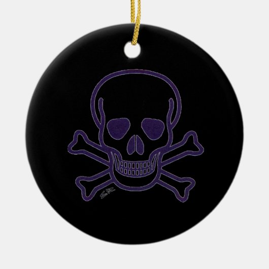 Ghost Skull keramisch ornament (Voorkant)