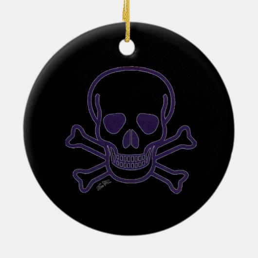 Ghost Skull keramisch ornament (Achterkant)