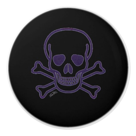 Ghost Skull keramische knop (Voorkant)