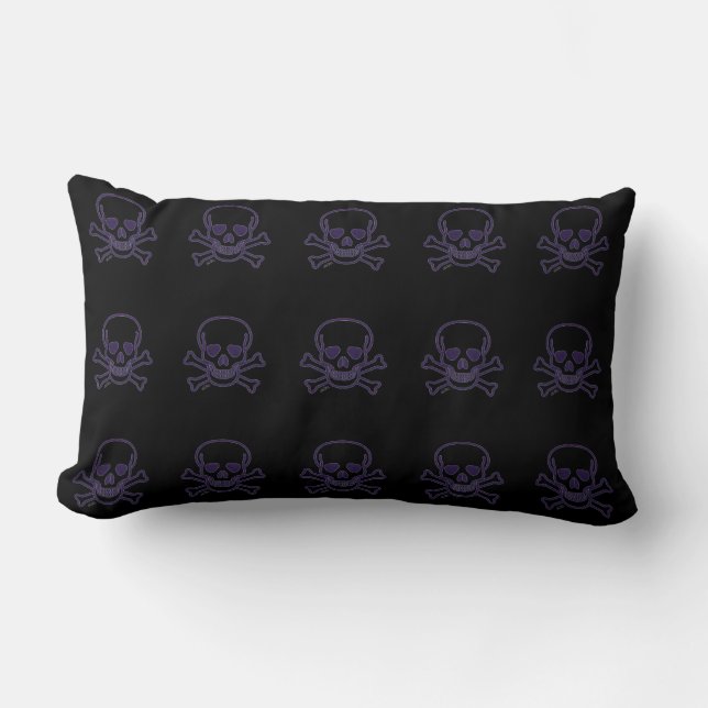 Ghost Skull lumbar kussens veel schedels (Voorkant)