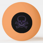 Ghost Skull sinaasappel 3 sterren ping pong bal Pingpongbal (Voorkant)