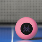 Ghost Skull sinaasappel gloed 1 ster ping pong bal Pingpongbal (Net)