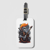 Ghost skull spelen gitaar Bagagelabel (Voorkant (verticaal))