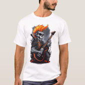 Ghost Skull Spelen Gitaar T-shirt (Voorkant)
