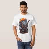 Ghost Skull Spelen Gitaar T-shirt (Voorkant volledig)