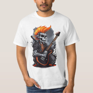 Ghost Skull Spelen Gitaar T-shirt
