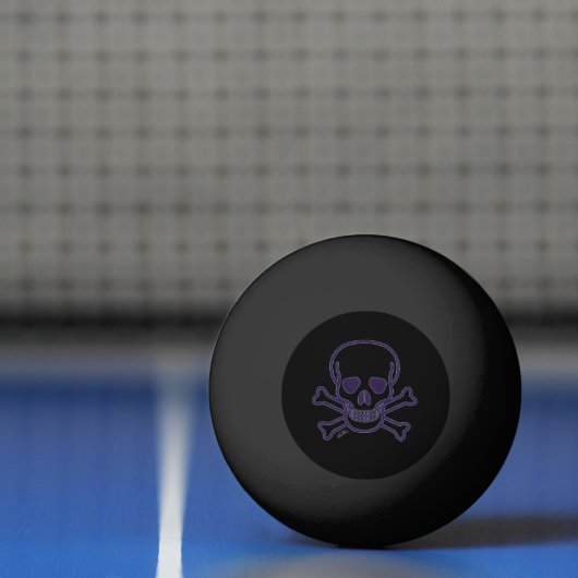 Ghost Skull zwart 1 ster ping pong bal Pingpongbal (Net)