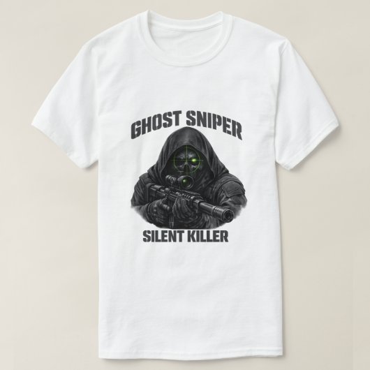 Ghost Sniper Silent Killer Tactisch T-Shirt (Design voorkant)