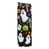 Ghost Snoep Halloween Zwart Thermosbeker (Geroteerd rechts)