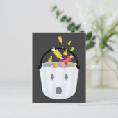 Ghost snoep pail briefkaart (Staand voorkant)