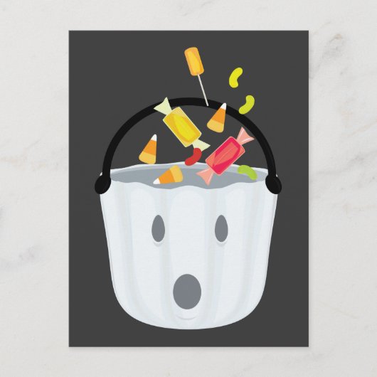 Ghost snoep pail briefkaart (Voorkant)