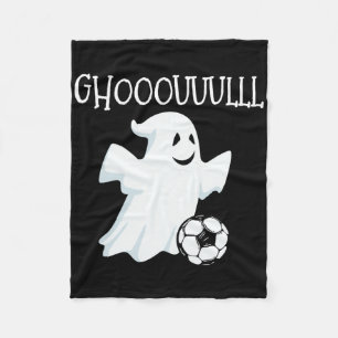 Ghost Soccer Halloween Fleece Deken