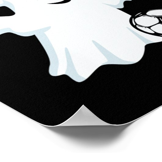 Ghost Soccer Halloween Poster (Hoek)