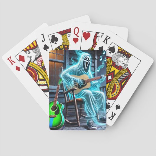 Ghost Spelen De Gitaar Pokerkaarten (Achterkant)