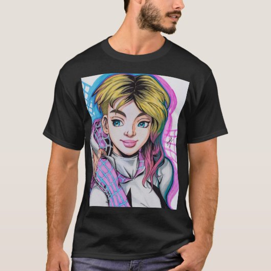 Ghost Spider ~ Gwen Stacy T-shirt (Voorkant)