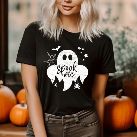 Ghost Spook Me Halloween Tri-Blend Shirt