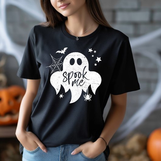 Ghost Spook Me Halloween Tri-Blend Shirt