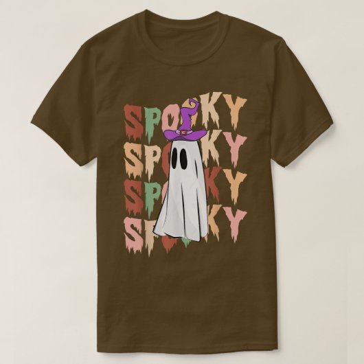 Ghost Spooky Halloween Costume Classic Funny Gift T-shirt (Design voorkant)