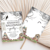 Ghost Spooky Halloween Verjaardagsfeest Kaart