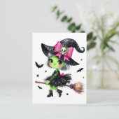 Ghost Spooky Mama Retro Halloween  Design Briefkaart (Staand voorkant)
