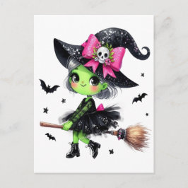 Ghost Spooky Mama Retro Halloween  Design Briefkaart