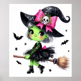 Ghost Spooky Mama Retro Halloween  Design Poster