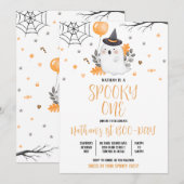 Ghost Spooky One Halloween Verjaardag Kaart (Voorkant / Achterkant)